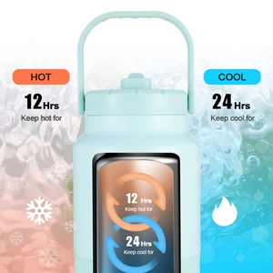 64 oz water bottle with straw wholesale