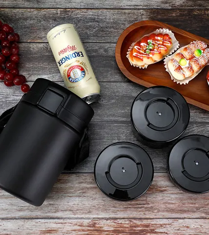 Modular Stackable Lunch Box with Adjustable Strap 13714A